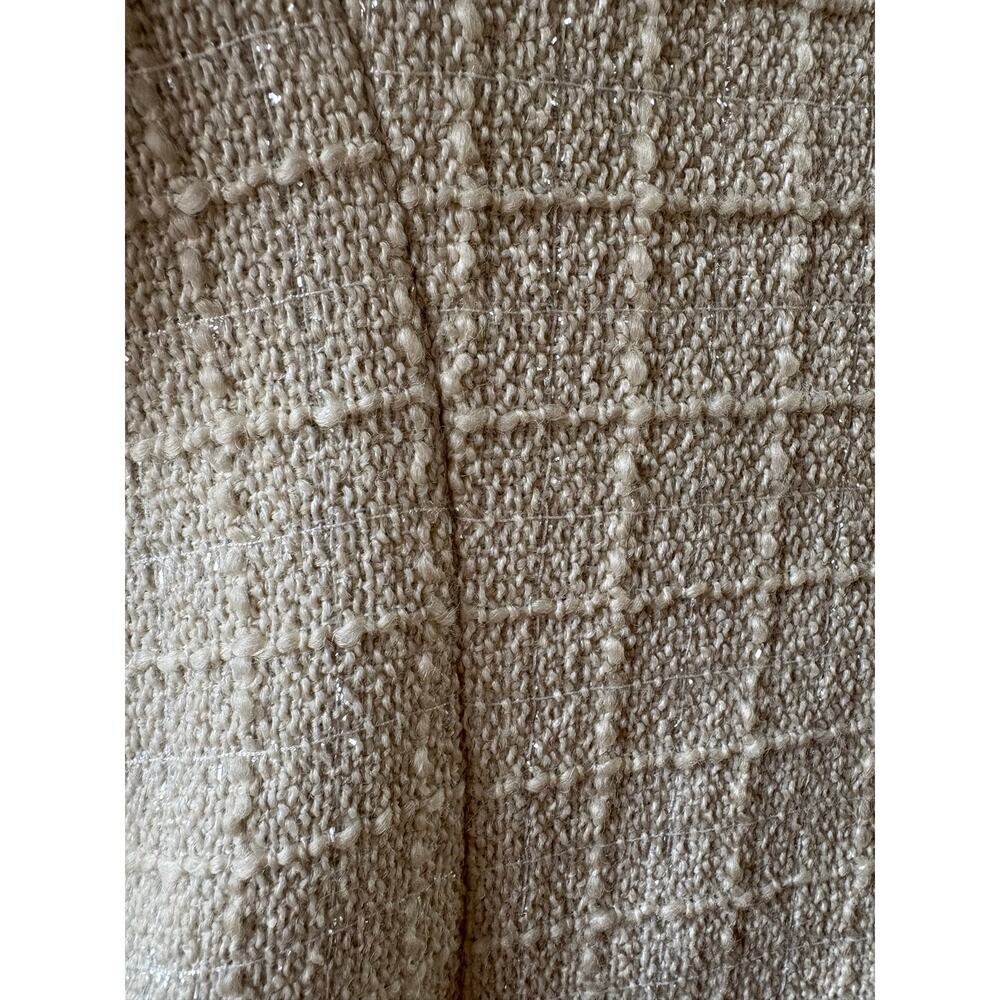 L'agence Chamberlain Blazer Single Button Safari Ecru Sparkle Cream 2 - Picture 10 of 16